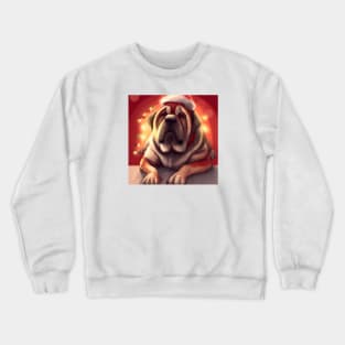 Cute Mastiff Drawing Crewneck Sweatshirt